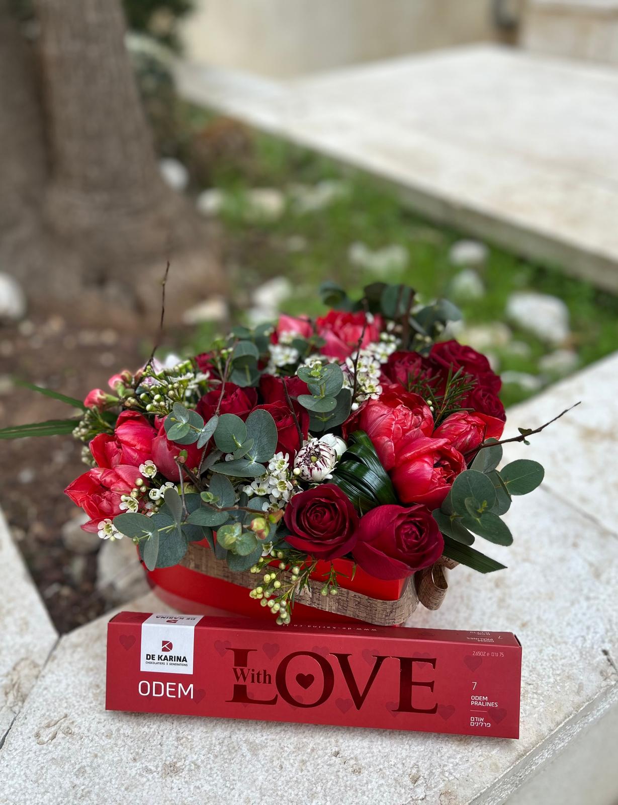 מארז ולנטיין אדום 2